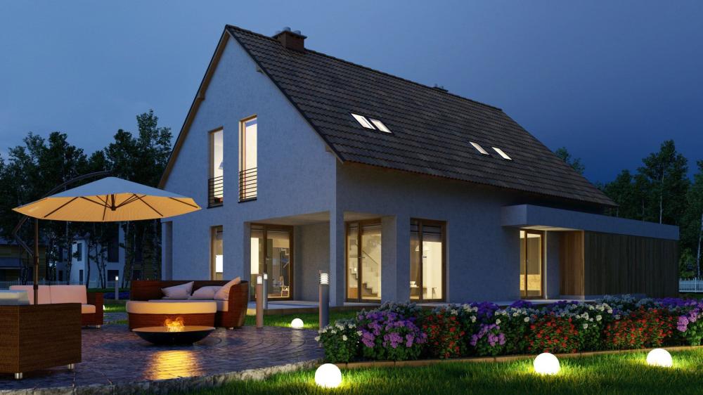 maison nuit